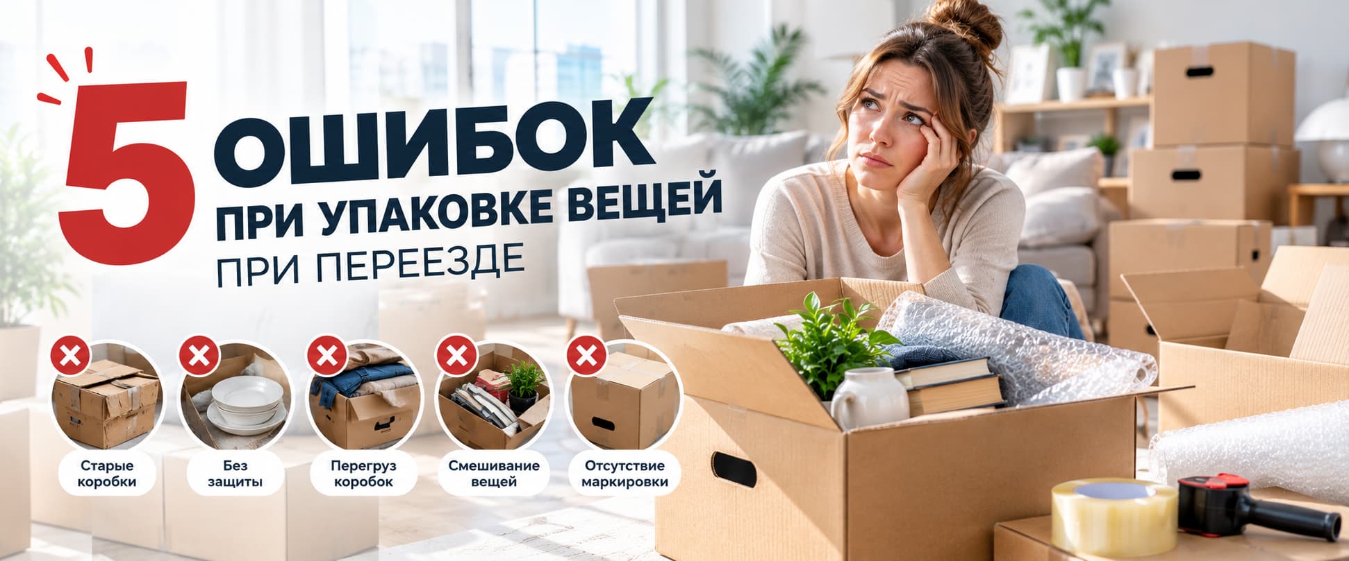 5 ошибок при упаковке вещей для переезда, которые стоят вам денег и нервов