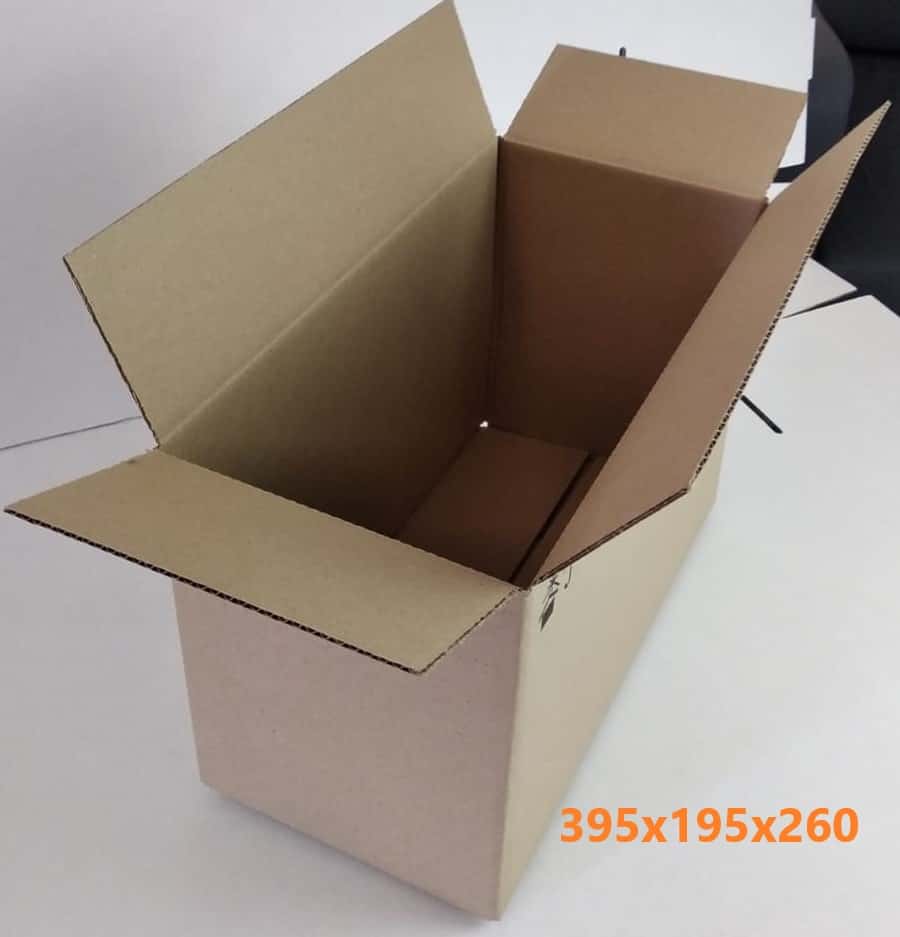 Упаковочная коробка 395 х 195 х 260 мм Т23В 0201*