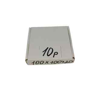 Самосборная коробка 100 х 100 х 20мм Т23Е (белая) 0427
